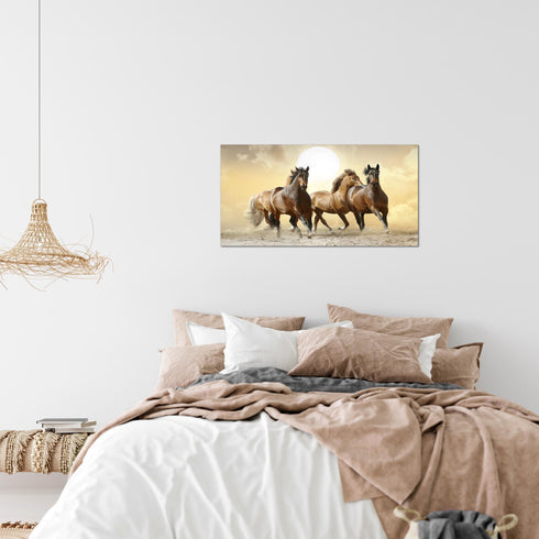 Wandbilder Wohnzimmer XXL Pferde Moderne Bilder Tiere